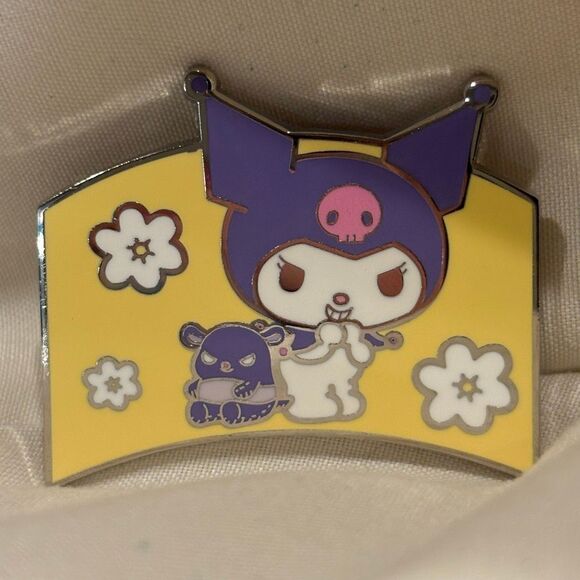 Loungefly Sanrio Hello Kitty & Friends Kuromi Color Portrait Enamel Pin NEW - Picture 3 of 5